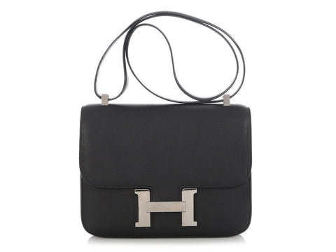 Hermès Black Epsom Constance 24