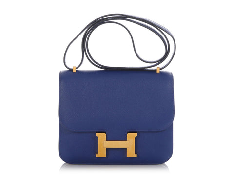 Hermès Bleu Electrique Epsom Constance 18