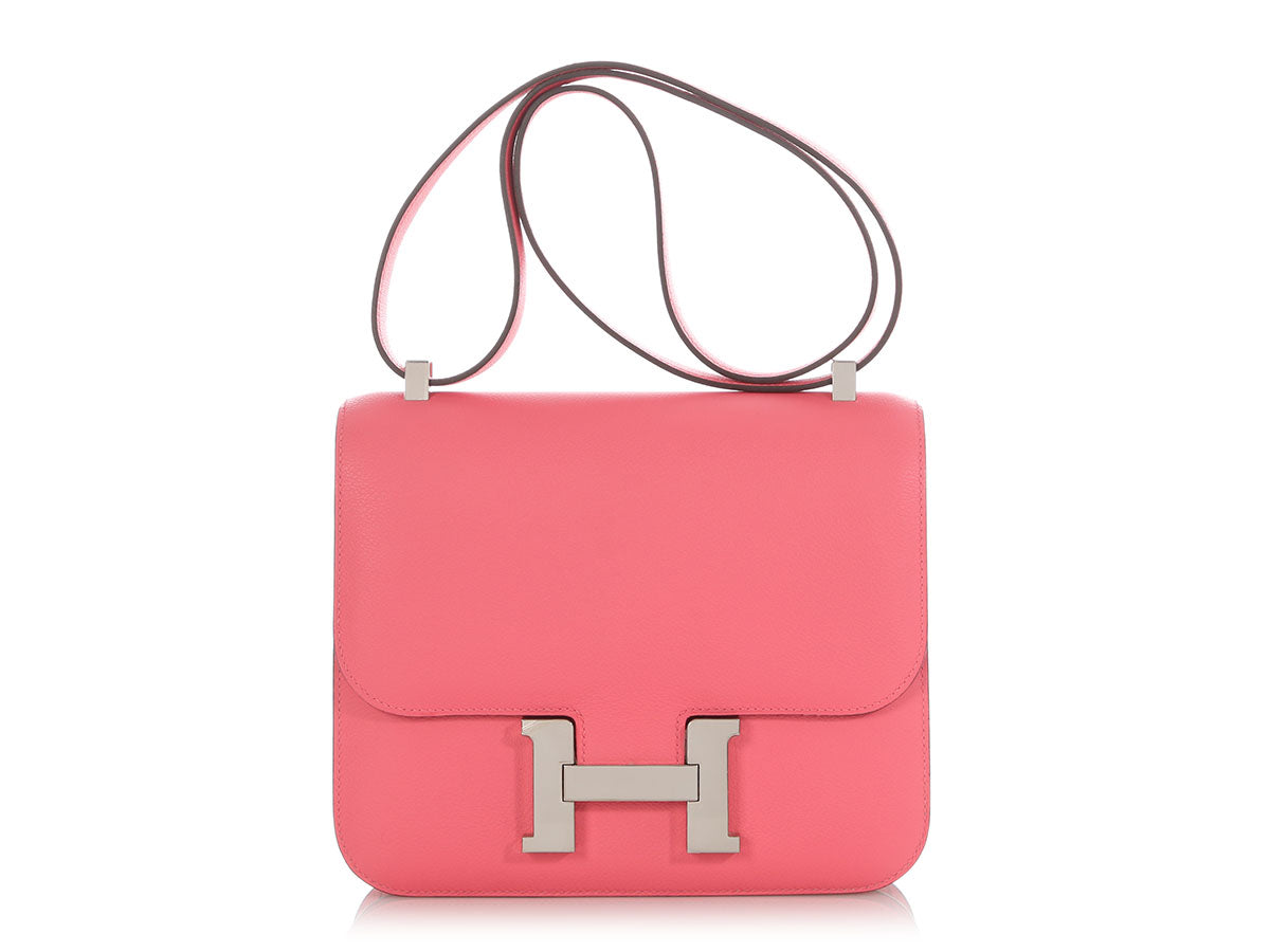 Hermès Rose Azalée Evercolor Constance 24