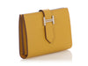 Hermès Jaune Ambre Chèvre Béarn Card Holder