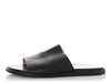 Hermès Black Perforated Leather Slides