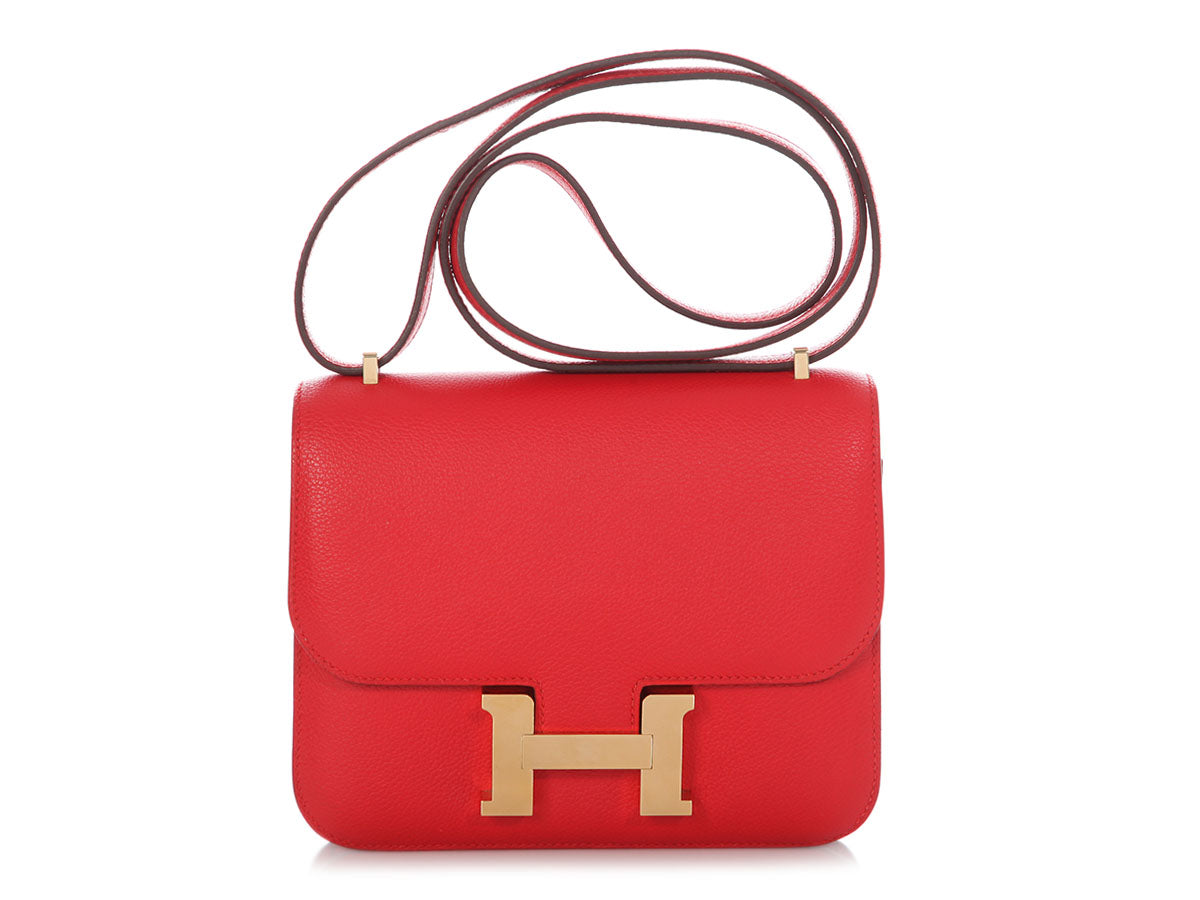 Hermès Rouge de Coeur Evercolor Constance 18