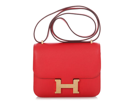 Hermès Rouge de Coeur Evercolor Constance 18