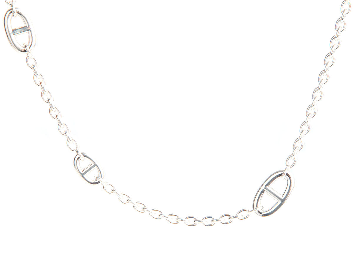 Hermès Sterling Silver Farandole Necklace 120