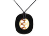 Hermès Horn and Black Lacquer Lift Necklace