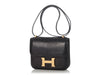 Hermès Black Lizard Constance 18