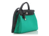 Hermès Menthe Toile Officier and Black Vache Hunter Herbag Zip 31