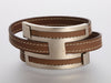 Hermès Etoupe Swift Pousse-Pousse Wrap Bracelet