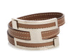 Hermès Etoupe Swift Pousse-Pousse Wrap Bracelet