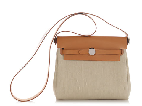 Hermès Mini Beton Toile and Vache Hunter Herbag Zip 20