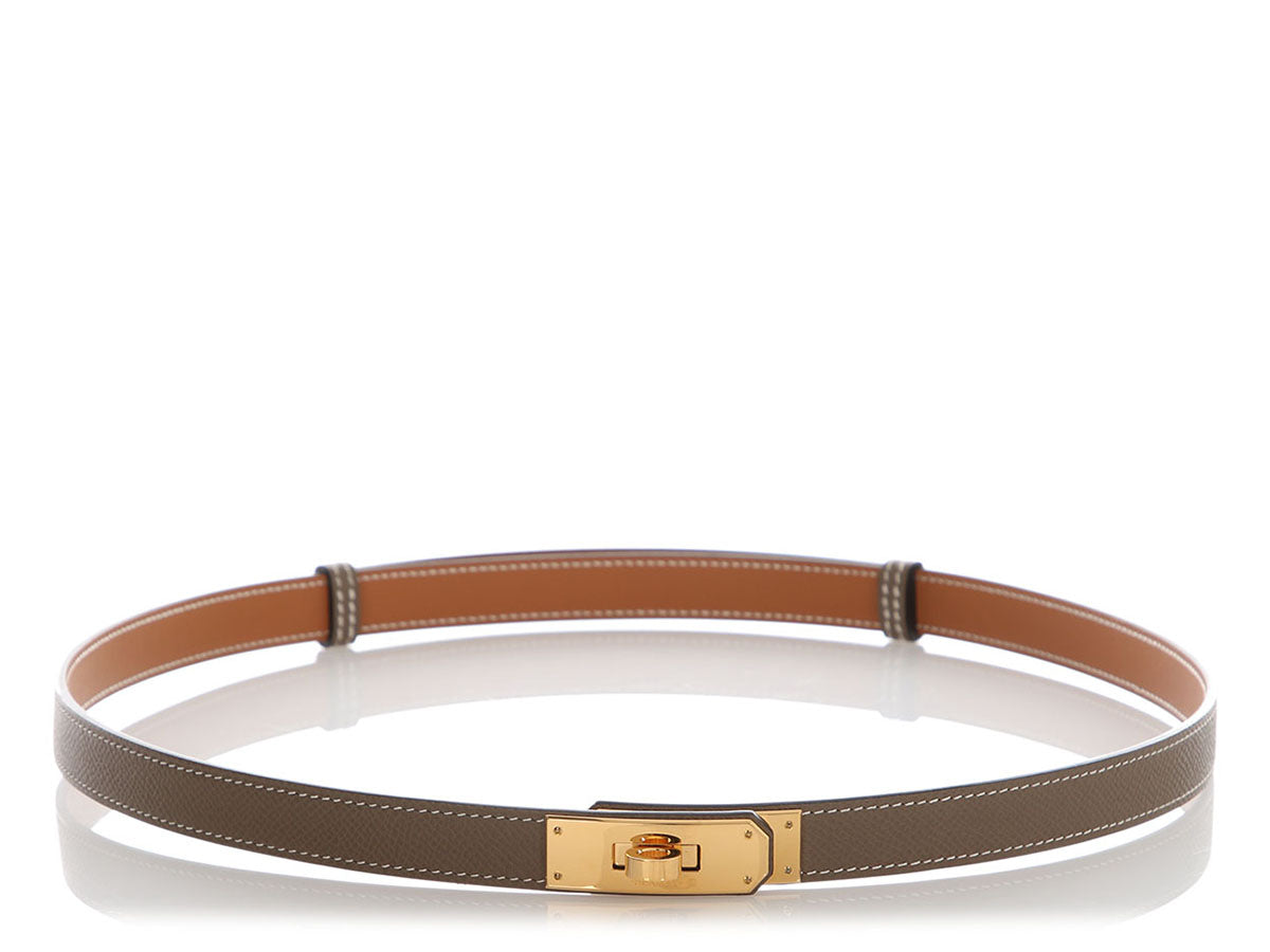 Hermès Etoupe Epsom Kelly Belt 18mm