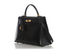 Hermès Vintage Black Box Calfskin Kelly 32