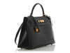 Hermès Vintage Black Box Calfskin Kelly 32