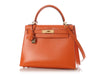 Hermès Orange Box Calfskin Kelly 28