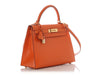 Hermès Orange Box Calfskin Kelly 28