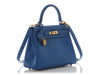 Hermès Bleu France Swift Kelly 25