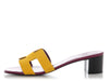 Hermès Purple and Yellow Oasis Sandals