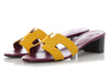 Hermès Purple and Yellow Oasis Sandals