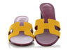 Hermès Purple and Yellow Oasis Sandals