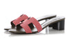 Hermes Brown and Pink Oasis Sandals