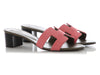 Hermes Brown and Pink Oasis Sandals