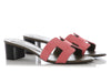 Hermes Brown and Pink Oasis Sandals