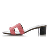 Hermes Brown and Pink Oasis Sandals