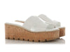 Hermès White Eze 30 Sandals