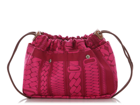Hermès Pink Silk Clic, C'est Noué Fourbi 20 Insert
