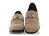 Hermès Beige and Argile Chèvre Velours Destin Loafers