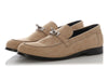 Hermès Beige and Argile Chèvre Velours Destin Loafers