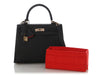 Hermès SO Black and Rouge de Coeur Chèvre Kelly 25