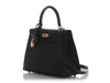 Hermès SO Black and Rouge de Coeur Chèvre Kelly 25