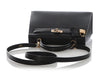 Hermès SO Black and Rouge de Coeur Chèvre Kelly 25