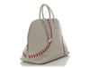 Hermès Gris Perle and Rouge Evercolor Bolide 45 1923 Baseball Travel Bag