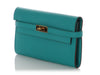 Hermès Bleu Paon Epsom Kelly Longue Wallet