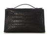 Hermès Black Matte Alligator Kelly Pochette