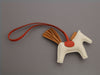 Hermès Craie Lambskin Rodeo Grigri Bag Charm PM