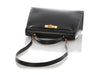 Hermès Vintage Black Box Calfskin Kelly 28