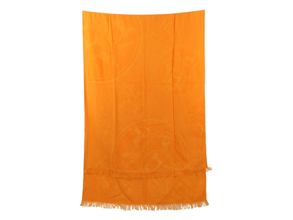 Hermès Orange New Libris Stole