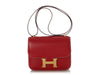 Hermès Rouge Piment Box Calfskin Constance 18