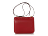 Hermès Rouge Piment Box Calfskin Constance 18