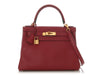 Hermès Rouge Grenat Evercolor Kelly 28