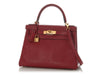 Hermès Rouge Grenat Evercolor Kelly 28