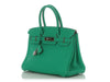Hermès Menthe Clémence Birkin 30