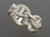 Hermès Sterling Silver Chaîne d’Ancre Enchaînée Ring