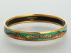 Hermès Narrow Leopard Enamel Bangle
