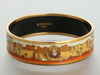 Hermès Wide Enamel Lion Bangle