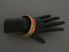 Hermès Wide Enamel Babylon Egyptian Lions Bangle