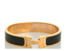 Hermès Narrow Black Clic-Clac Bracelet